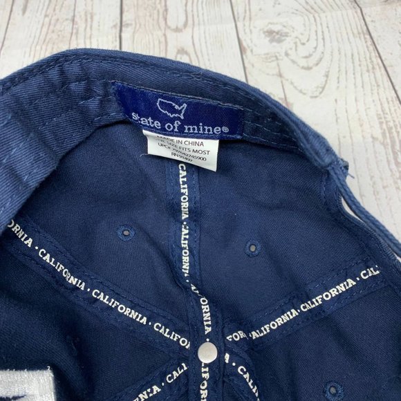 California State of Mine Hat Strapback Cap Blue‎ Men - Picture 6 of 7